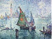 Paul Signac The Green Sail,Venice USA oil painting artist